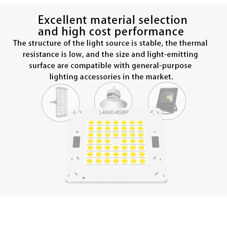 Has Stable Quality LED COB 30W 40W 50W 60W 100W 4040 COB for LED Ceiling Light