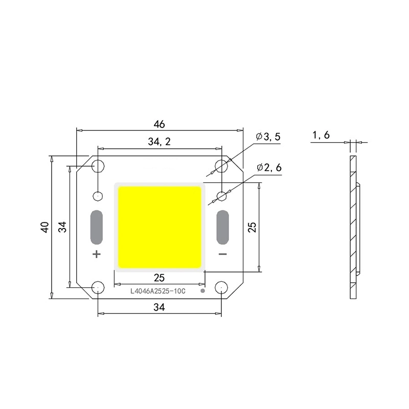 Has Stable Quality LED COB 20W 30W 40W 50W 4046 COB for Integrated Floodlights