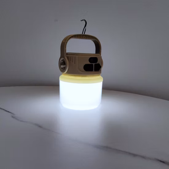 Luz LED de leitura solar com lanterna