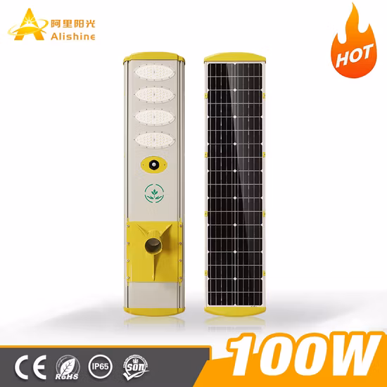 Preço de atacado 100W 150W 200W 250W Produto externo ABS Painel alimentado por energia Lâmpada de inundação Sensor de movimento Road Outdoor Garden Wall LED All in One Solar Street Light